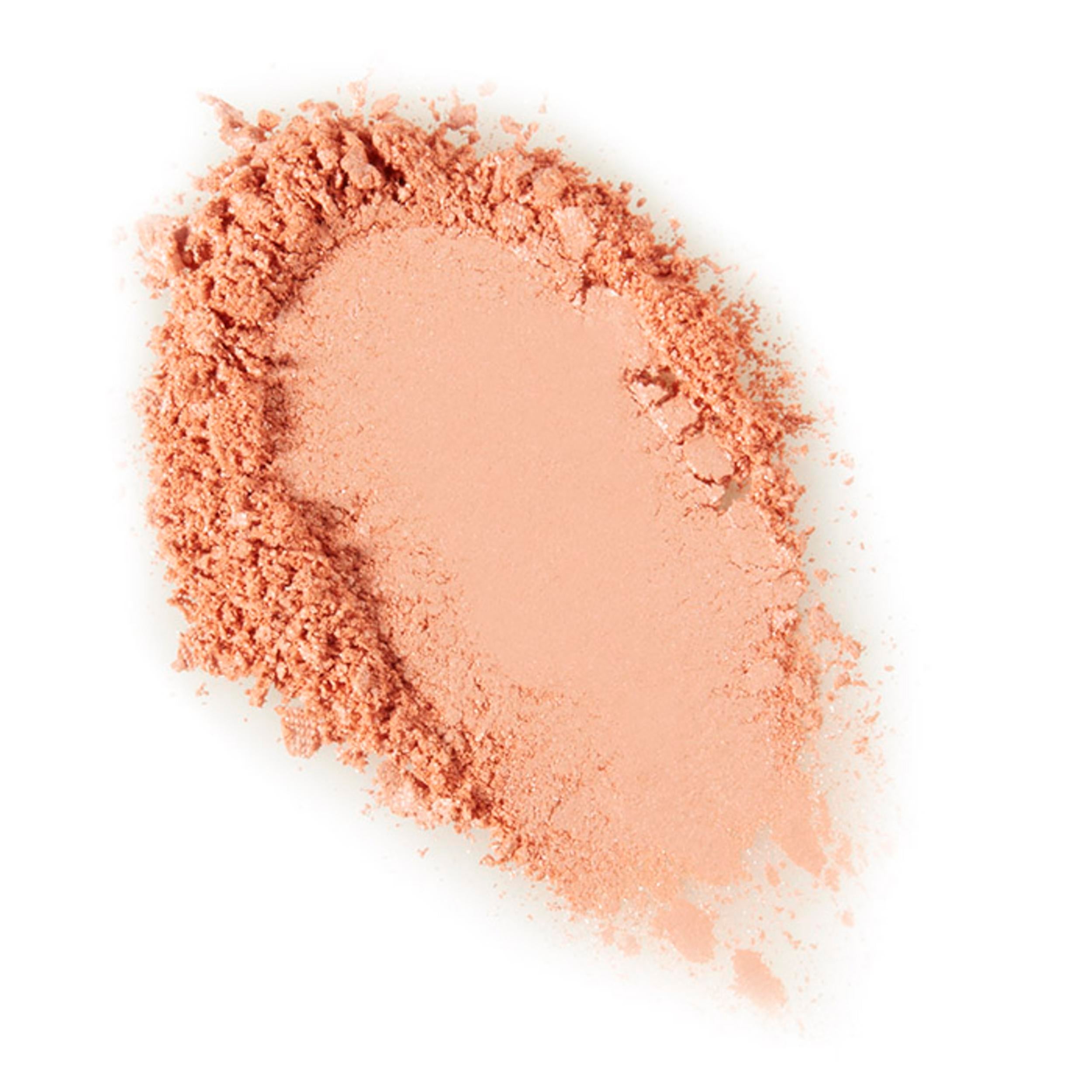 A compact pressed mineral blush by Youngblood Mineral Cosmetics, showing a pinkish-brown color.