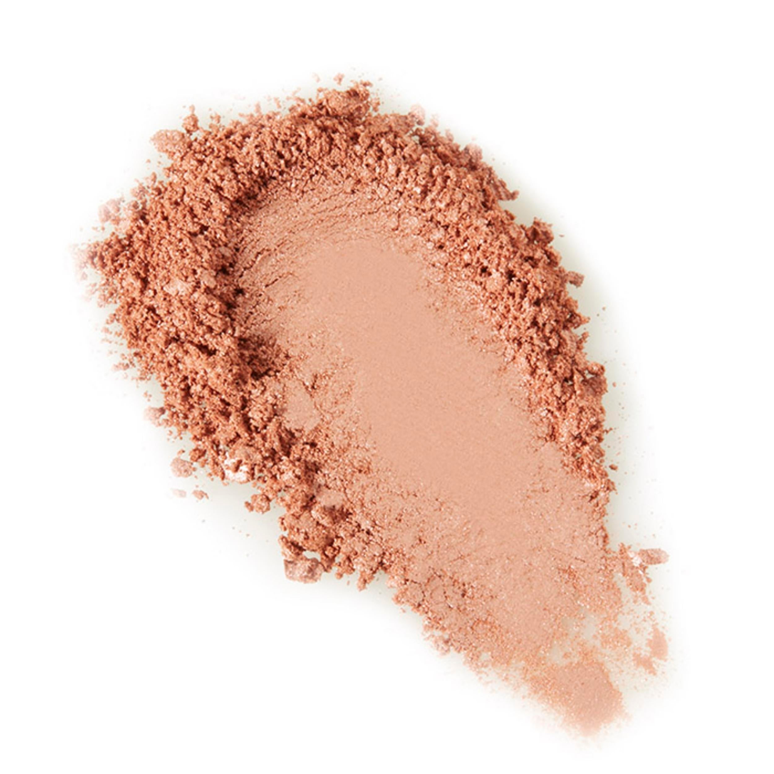 A compact pressed mineral blush by Youngblood Mineral Cosmetics, showing a pinkish-brown color.