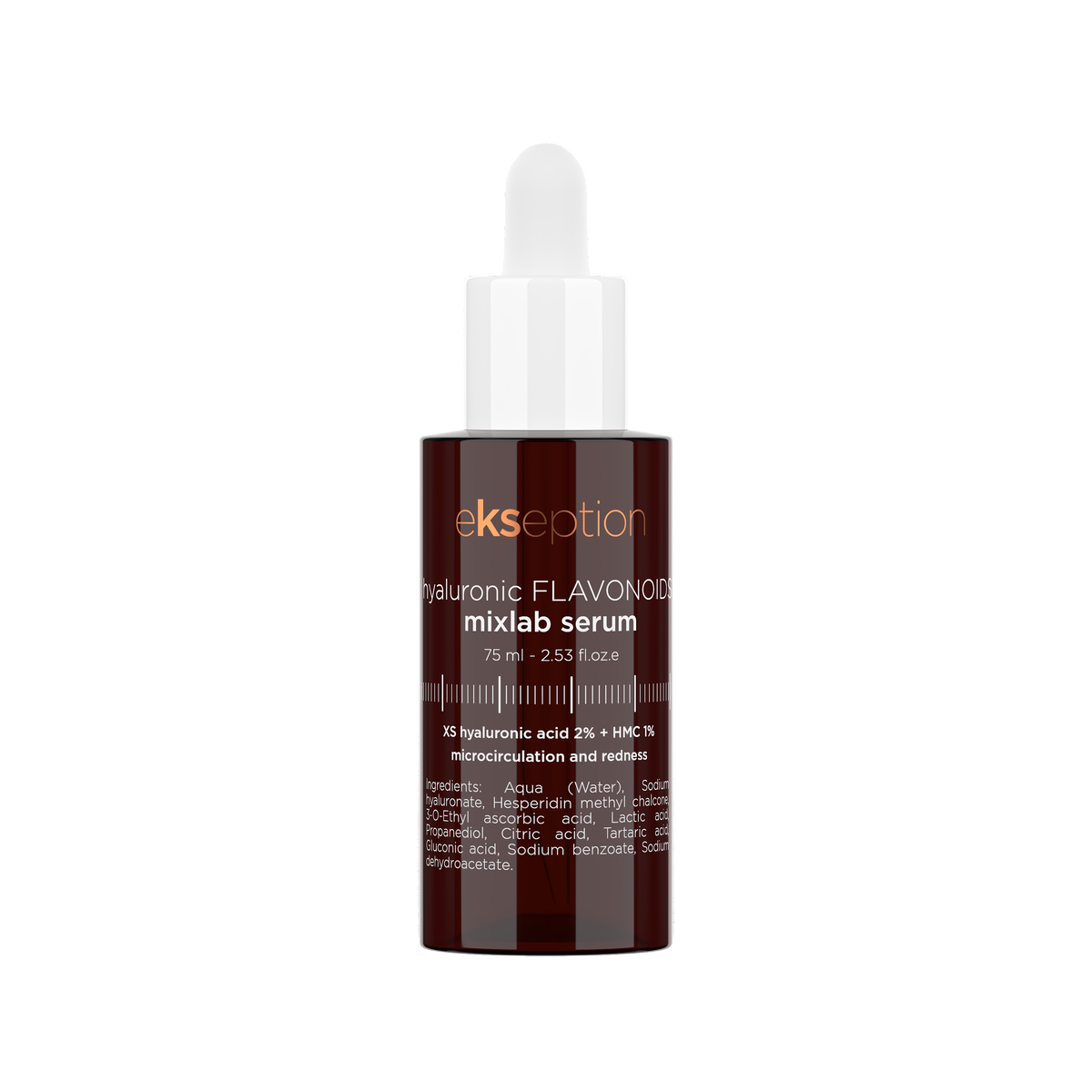 Kseption serum bottle with dropper on a white background