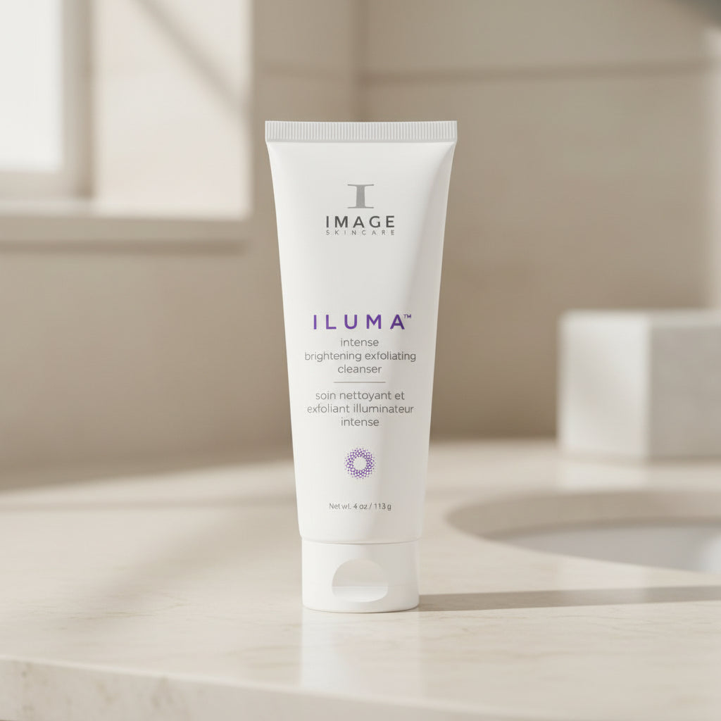 Tube of Image Skincare Iluma cleanser on a white background