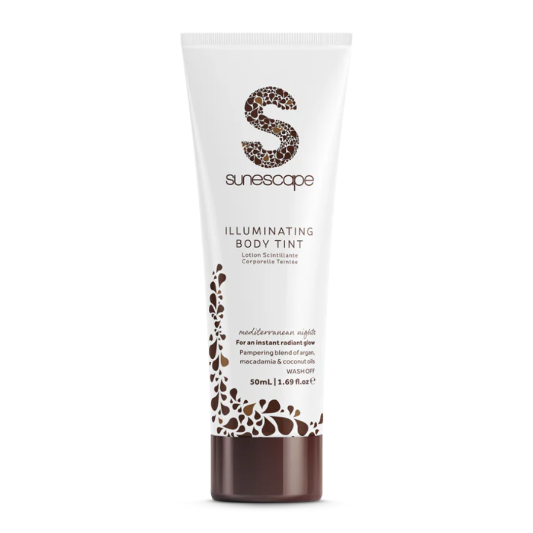 Sunescape Illuminating Body Tint tube on a white background