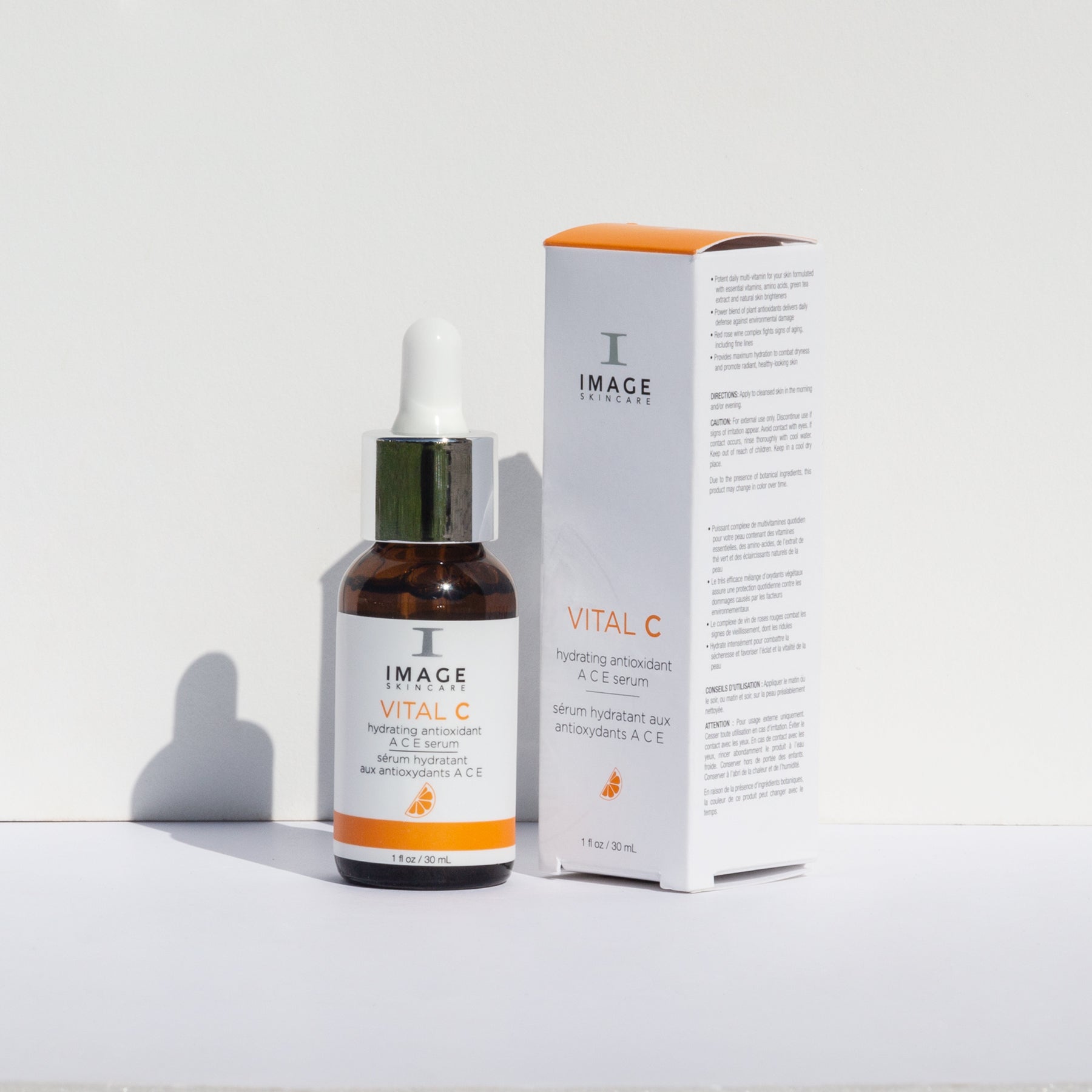 Image Skincare Vital C serum bottle and packaging on a white background