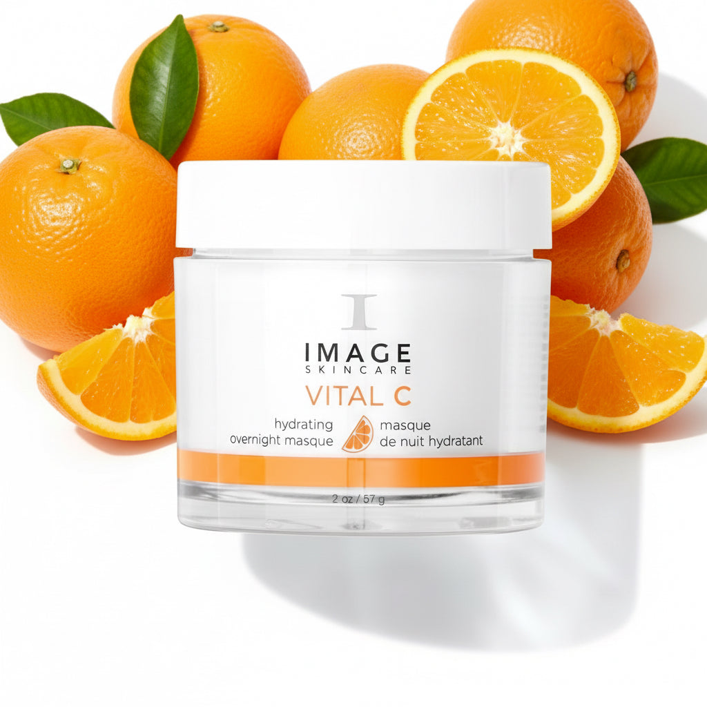 Image Skincare Vital C hydrating overnight mask jar on a white background
