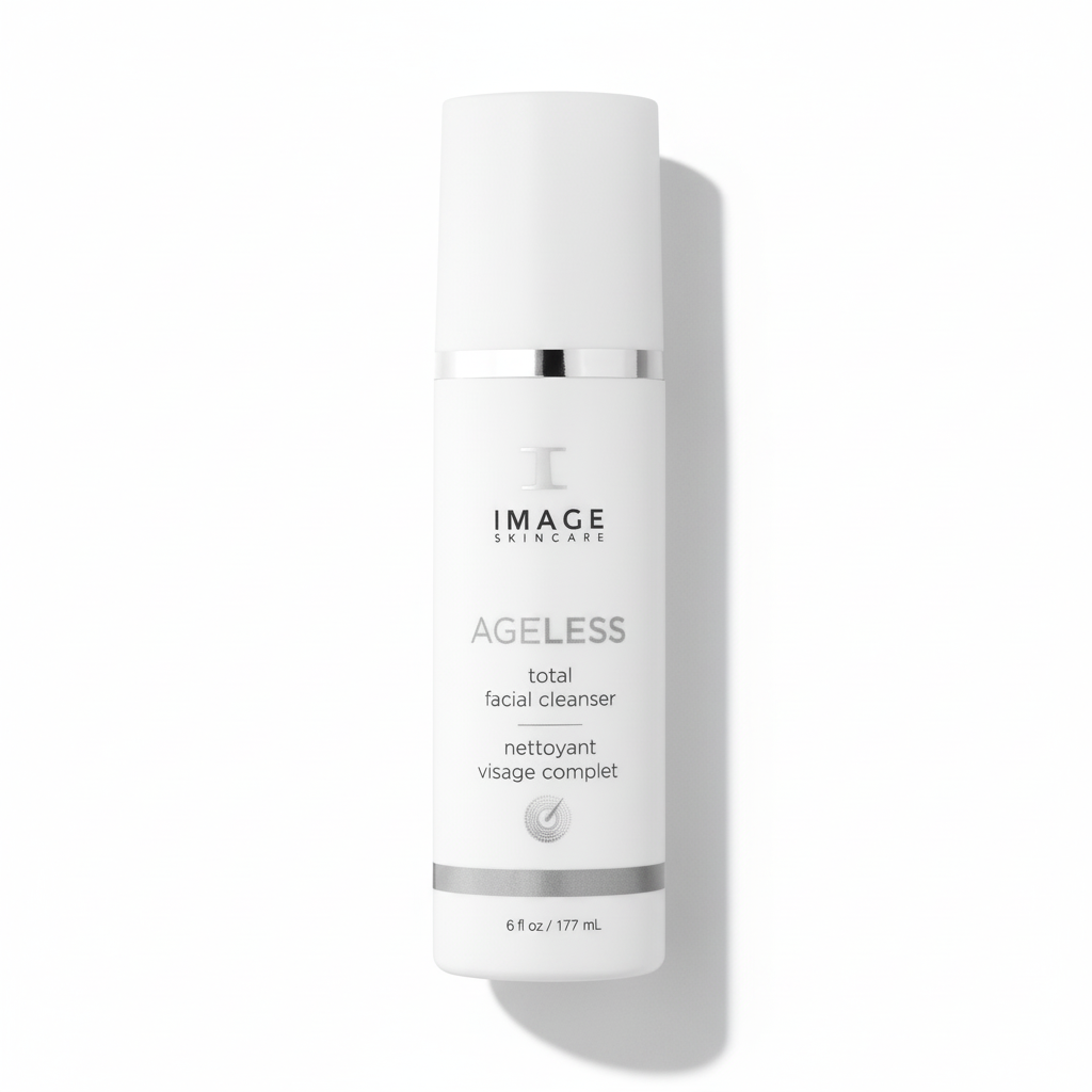 Skincare bottle labeled 'IMAGE Skincare' on a white background