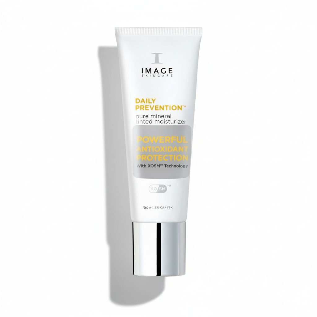 Tube of Image Skincare Daily Prevention moisturizer on a white background