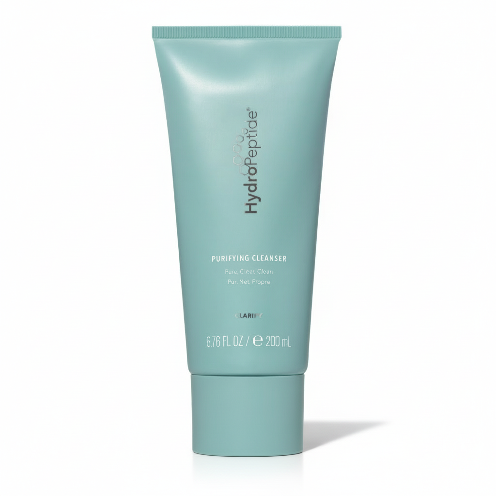 Tube of HydroPeptide Purifying Cleanser on a white background