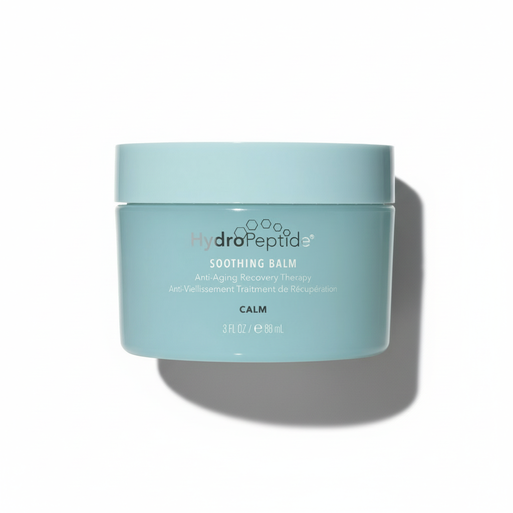 HydroPeptide Soothing Balm jar on a white background