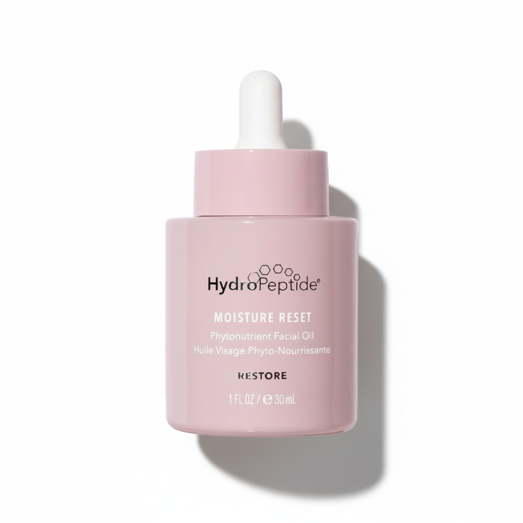 HydroPeptide Moisture Reset bottle with dropper on a white background