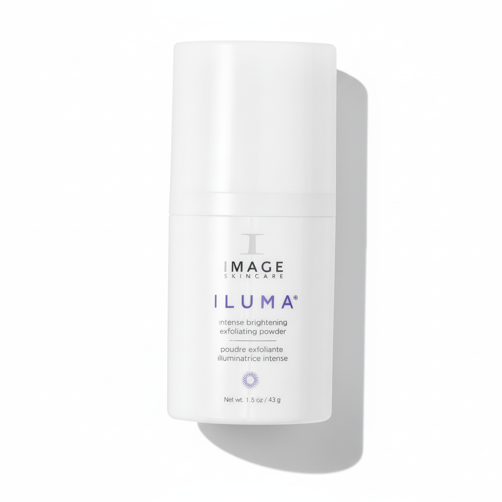 Image skincare product labeled 'ILUMA' on a white background