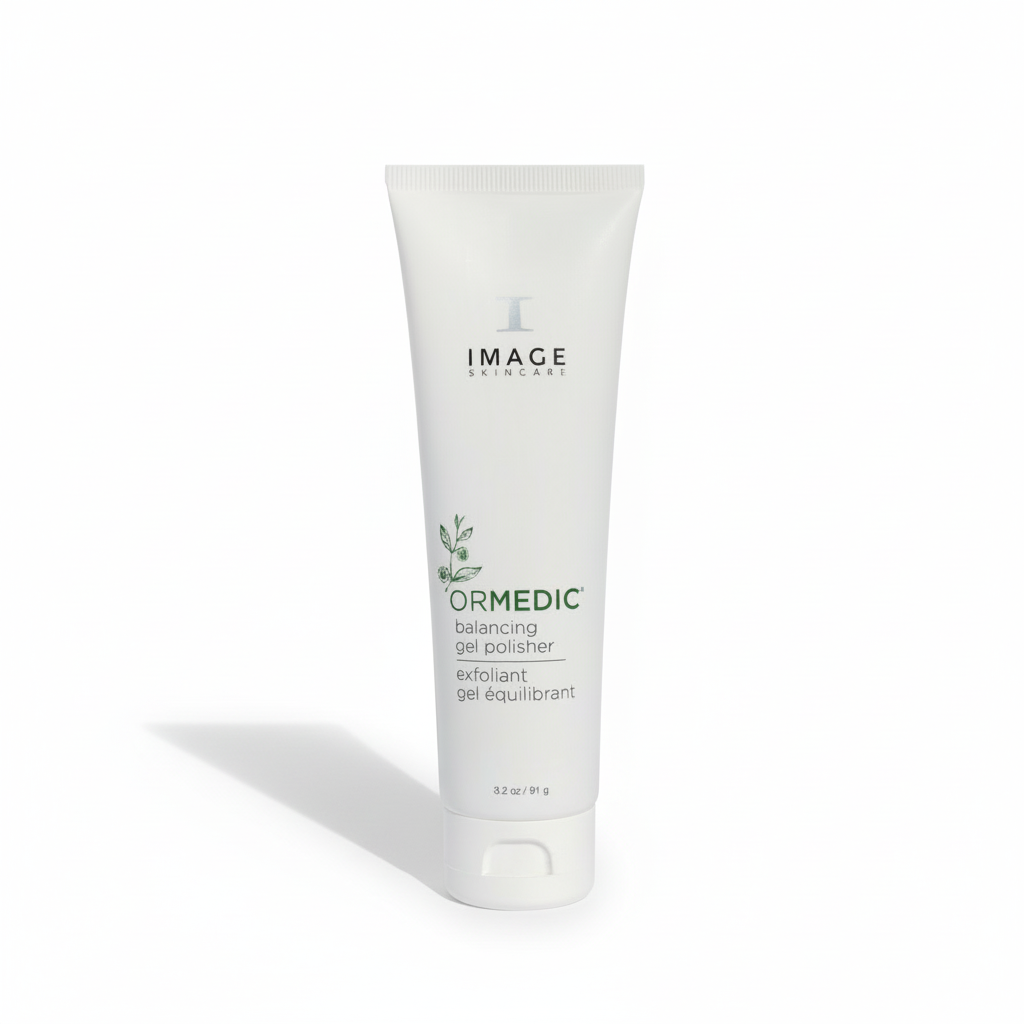 A tube of ORMEDIC Balancing Gel Polisher by IMAGE Skincare.