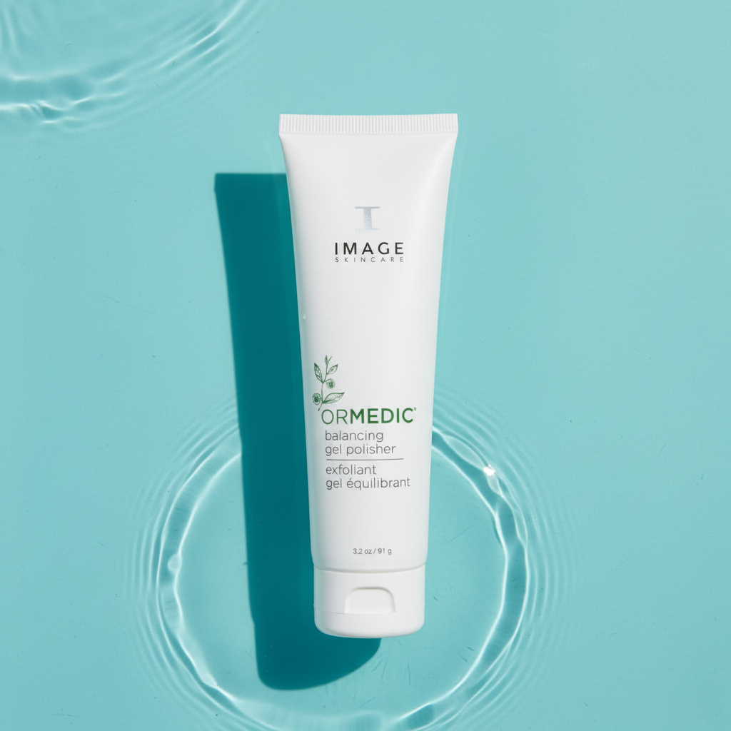 Tube of Image Skincare ORMEDIC balancing gel polish on a white background