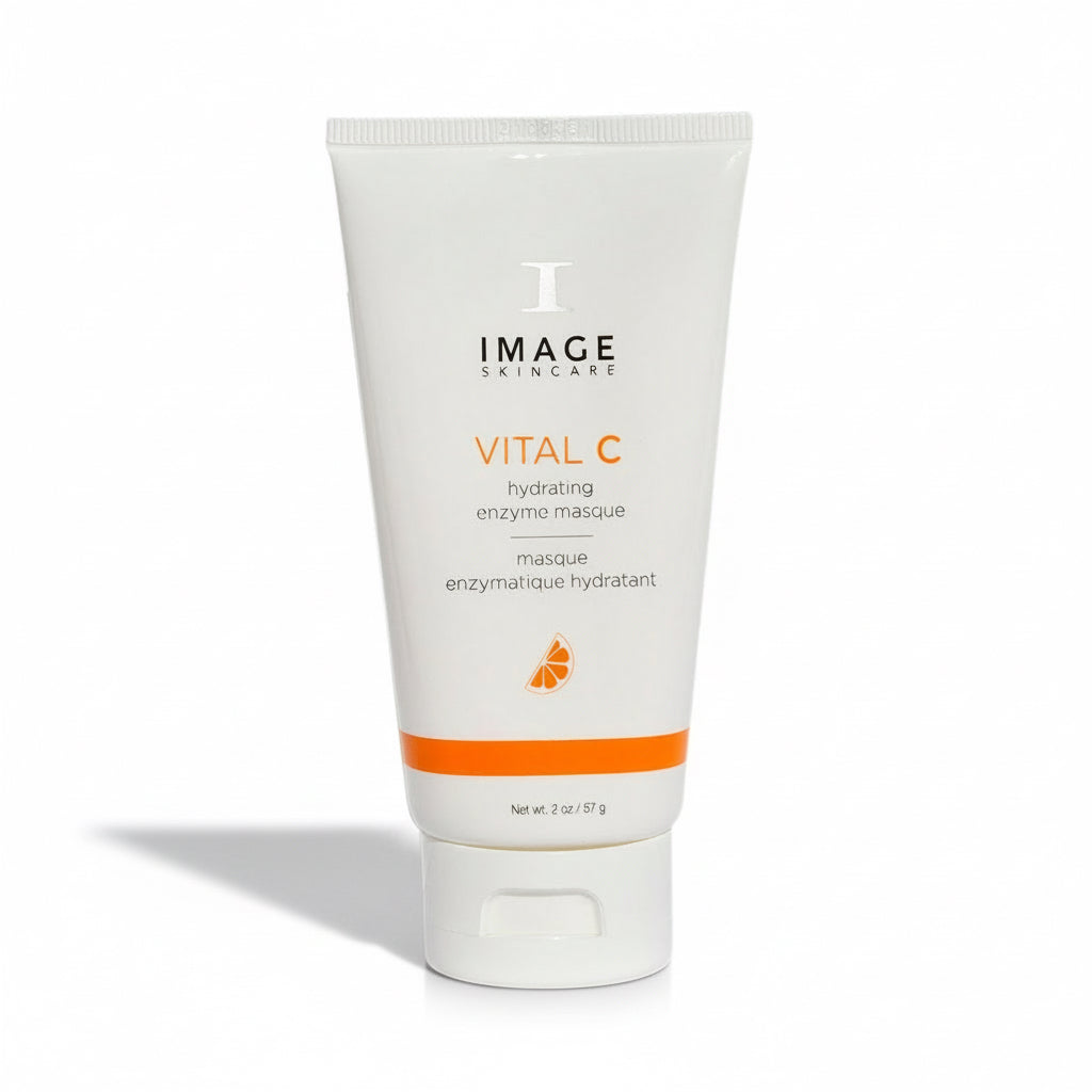 A tube of VITAL C Hydrating Enzyme Masque by IMAGE Skincare.